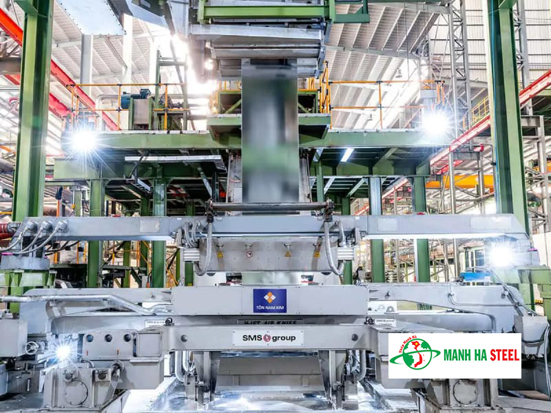 Dây chuyền mạ kẽm của công ty Tôn Nam Kim