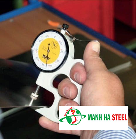 Đo độ dày thép hộp bằng palmer