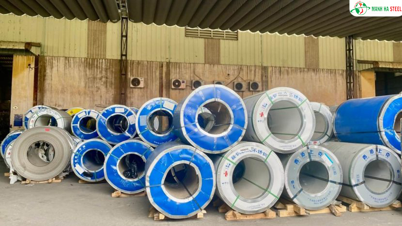 Cuộn inox 304 - 201 làm máng xối