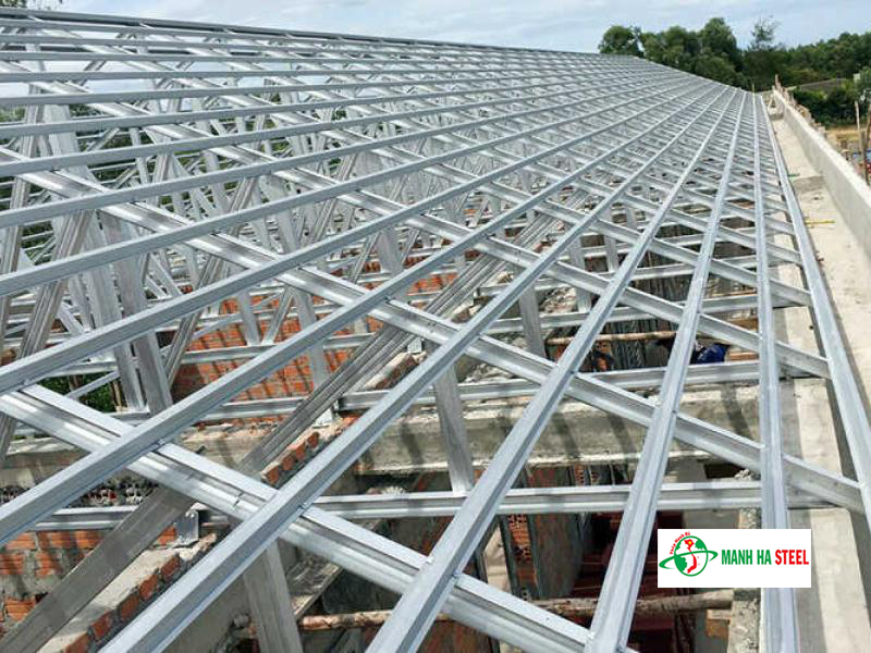 Kèo thép V đơn giản