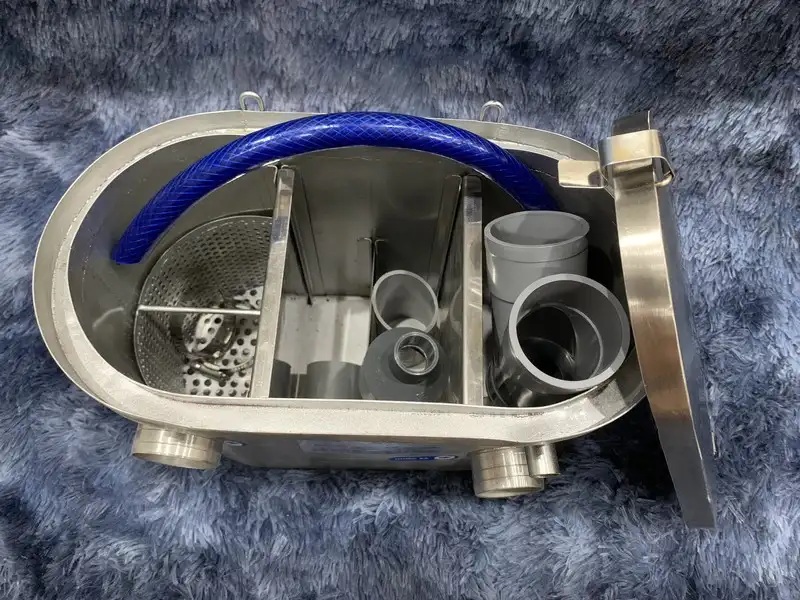 các ngăn lọc bể tách mỡ inox