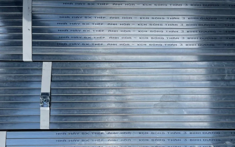 Ký hiệu trên cây thép hộp Ánh Hòa