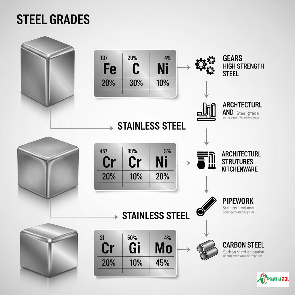 Mác thép là gì? Các loại mác thép phổ biến hiện nay