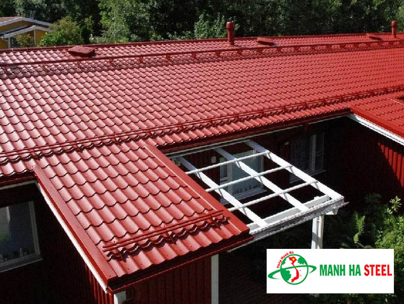Lợp tôn Olympic giả ngói cho nhà cấp 4