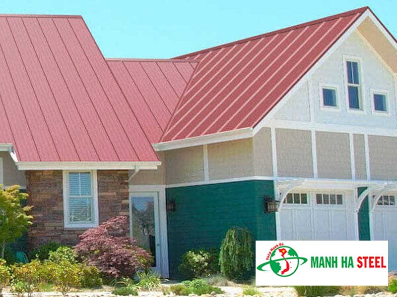 Mẫu mái nhà lợp tôn Đông Á