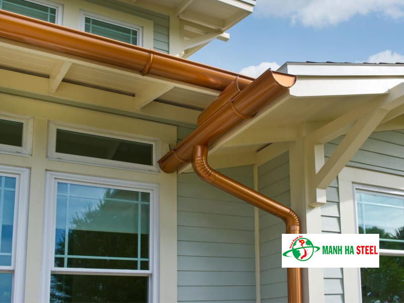 Máng thu nước mái tôn ấn tượng