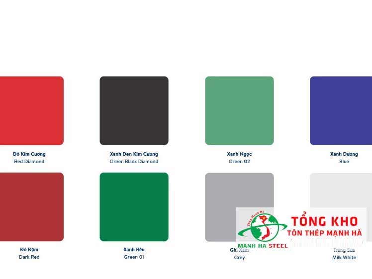 Màu sắc tôn giả ngói được yêu thích