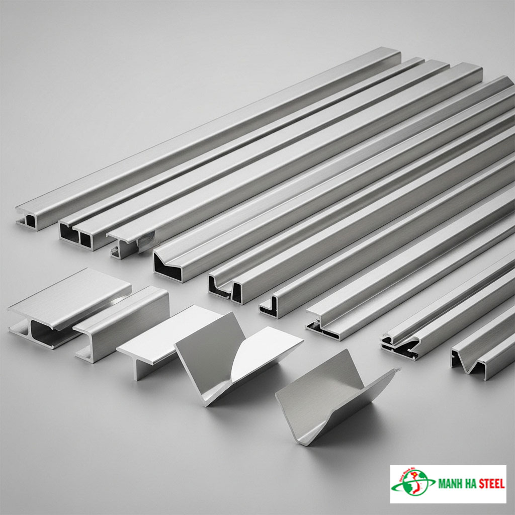 Nẹp inox chữ T, U, V trang trí kết cấu