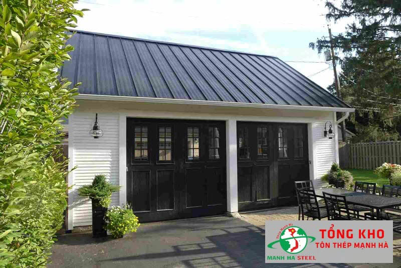 Nhà lợp tôn lông chuột ở nông thôn