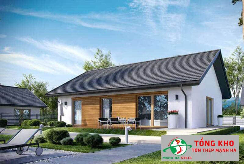 Nhà mái màu lông chuột cổ điển