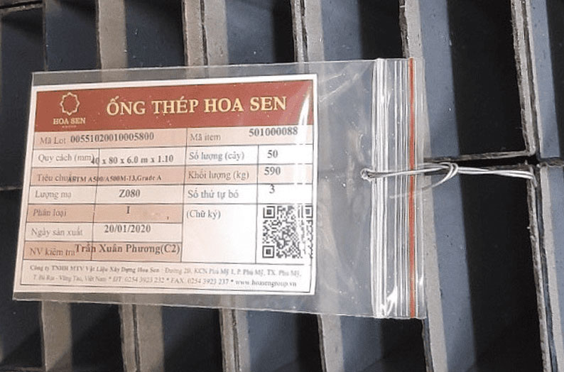 Nhận biết thép hộp Hoa Sen qua mác thép