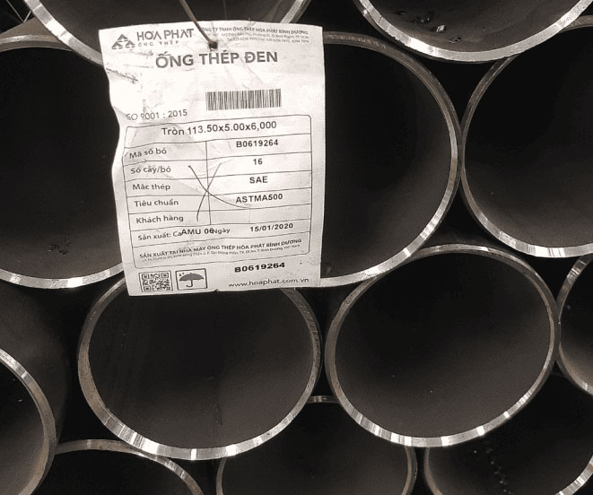 Ống thép đúc tiêu chuẩn ASTM A500