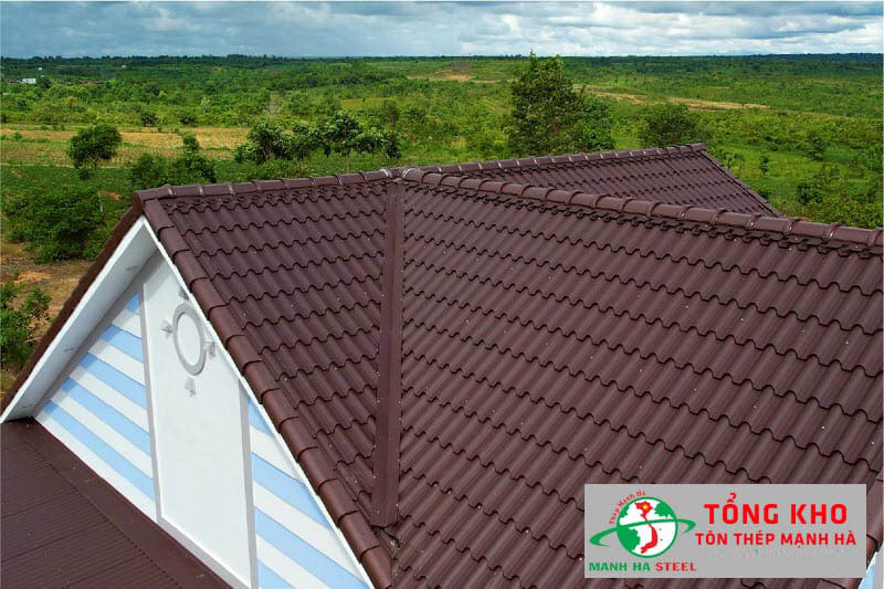 Mái tôn màu nâu hợp phong thủy gia chủ mệnh Thổ
