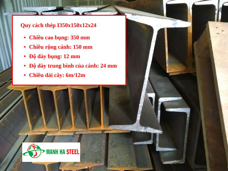 Quy cách thép I350x150x12x24
