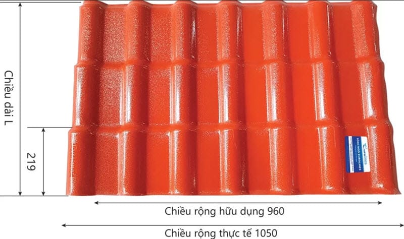 Quy cách tôn nhựa giả ngói
