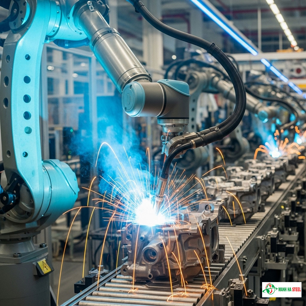 Robot Hàn Là Gì? Tìm Hiểu Cấu Tạo, Ứng Dụng và Lợi Ích Mang Lại