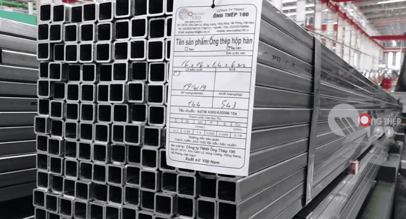 Thép hộp đen ống thép 190 có đặc tính cơ học tốt, ít bị biến dạng do tác động ngoại lực