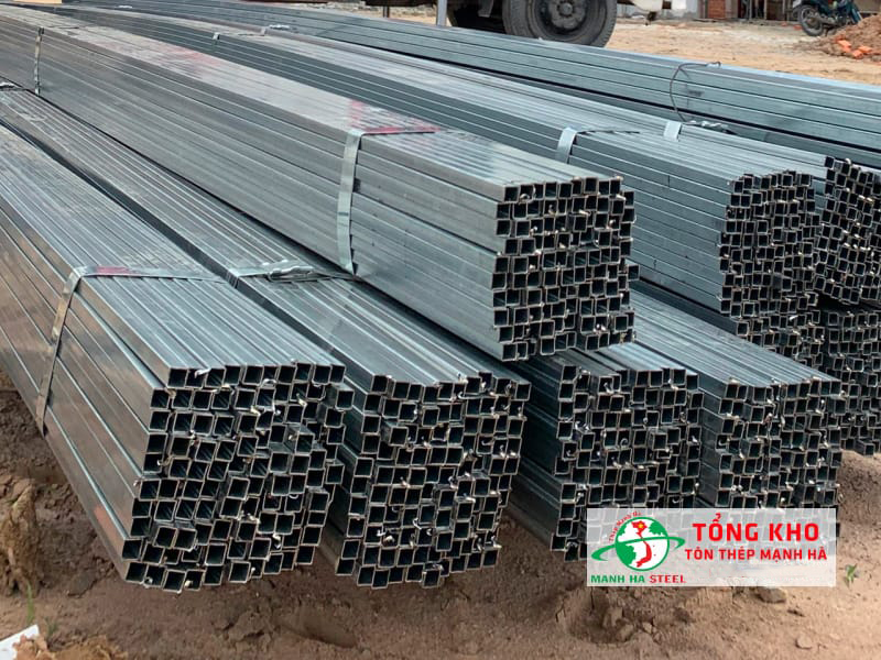 Thép hộp mạ kẽm làm lan can sắt