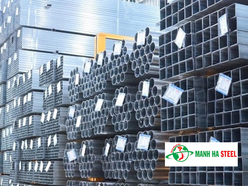 Thép hộp VinaOne có tem nhãn rõ ràng