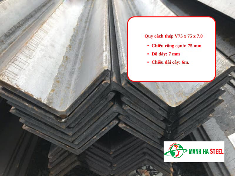 Thép V75x75x7