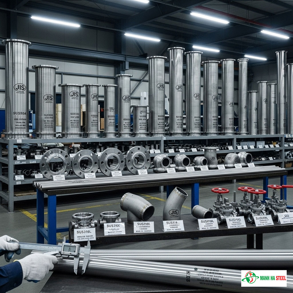 Tiêu chuẩn inox JIS của Nhật có phổ biến không?