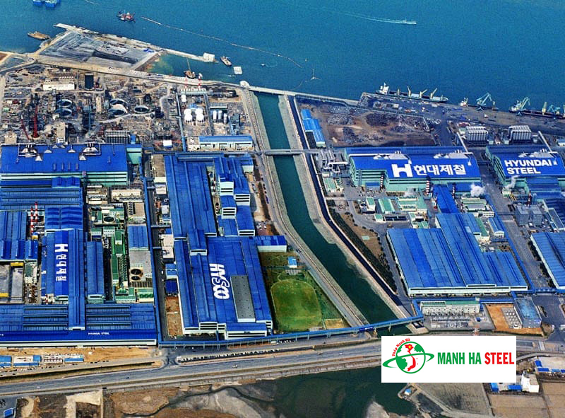 Nhà máy thép Hyundai Hàn Quốc quy mô lớn