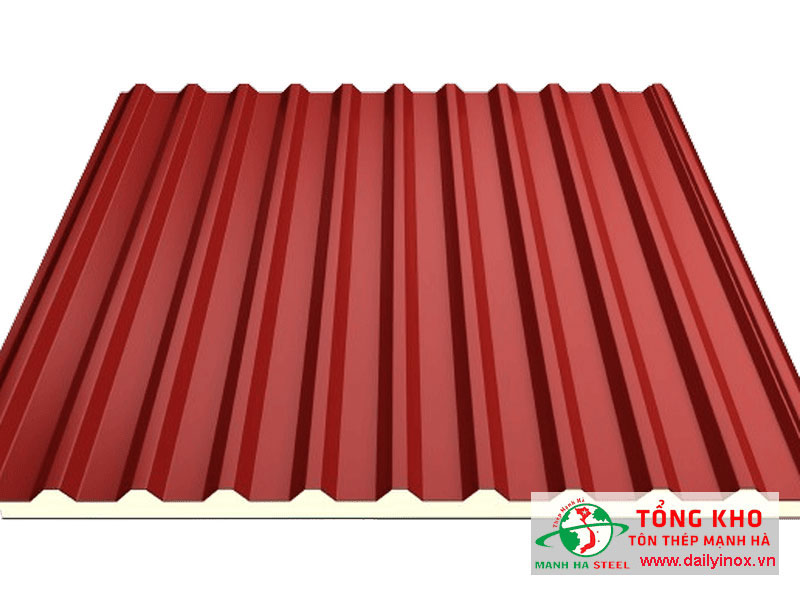 Tôn cách nhiệt Đông Á màu đỏ tươi