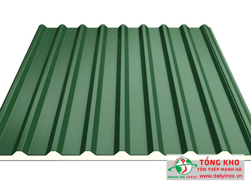 Tôn cách nhiệt Đông Á màu xanh lá