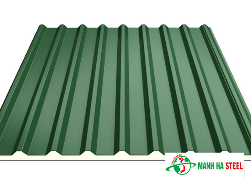 Tôn cách nhiệt Phương Nam màu xanh lá cây