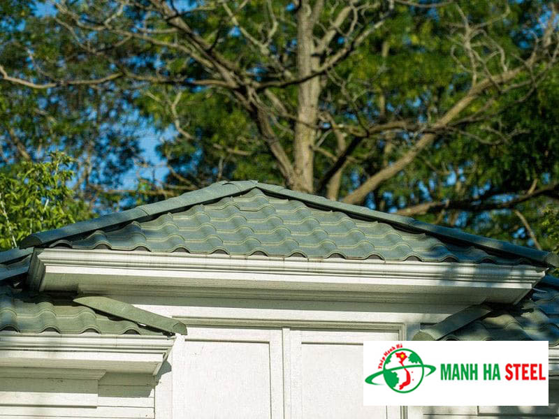 Mái tôn giả ngói xanh ngọc cổ điển
