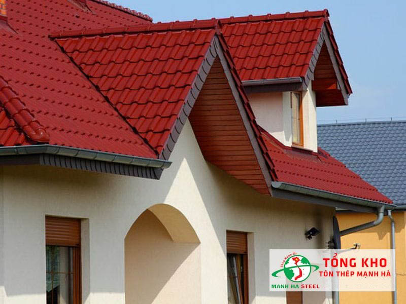 Mái nhà lợp tôn nhựa Ruby phong cách cổ điển