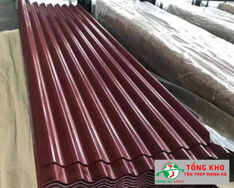 Tôn kẽm màu nâu