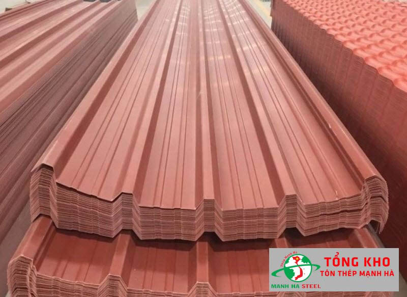 Tôn kẽm màu nâu đất