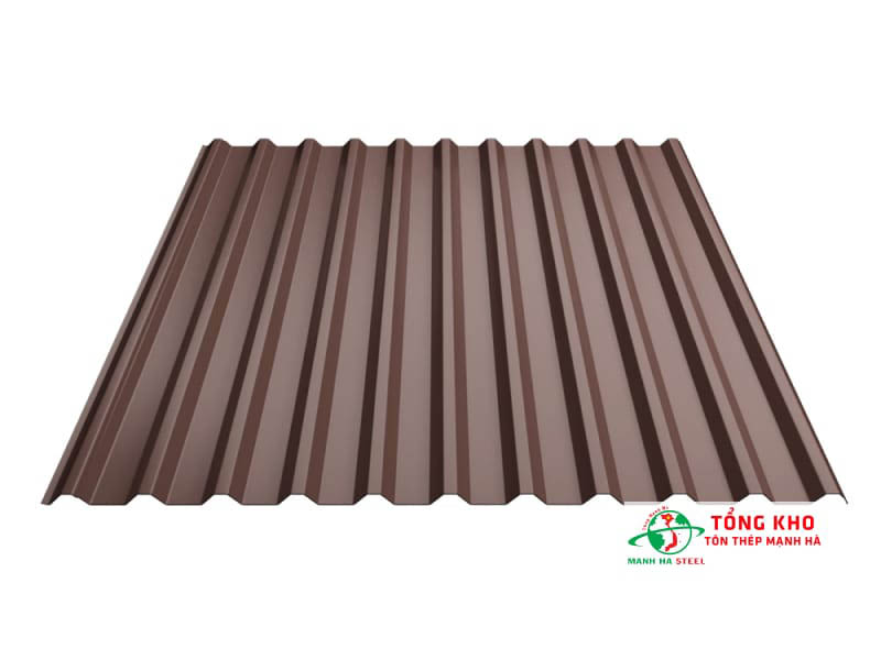 Tôn lạnh 11 sóng màu nâu