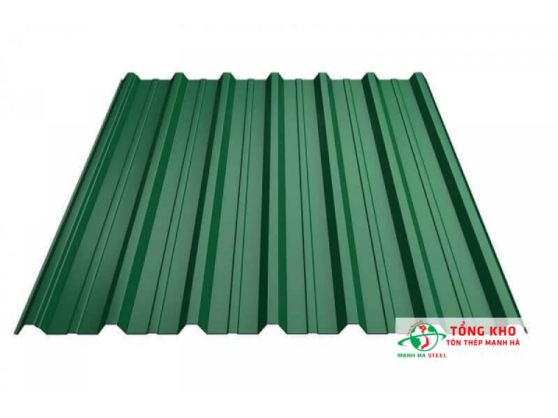 Tôn lạnh 7 sóng màu xanh rêu