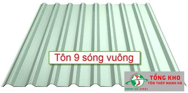 Tôn 9 sóng vuông