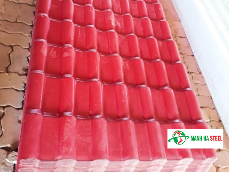 Tôn nhựa màu đỏ