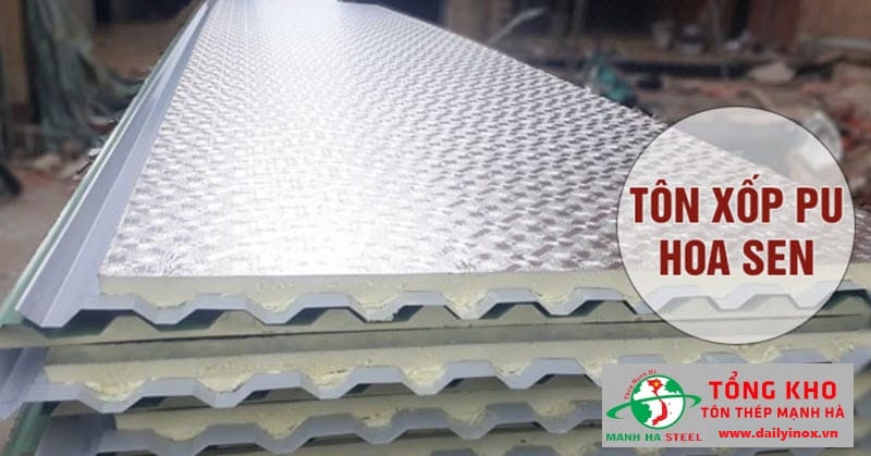 Tôn PU Hoa Sen đẹp, giá hợp lý