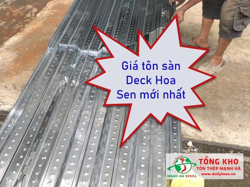 Tôn sàn deck Hoa Sen dễ gia công, ứng dụng