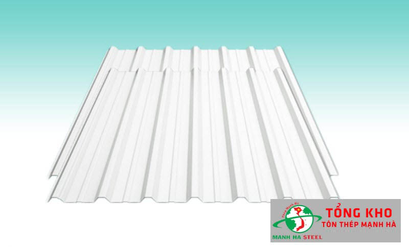 Tôn cán sóng màu trắng sữa