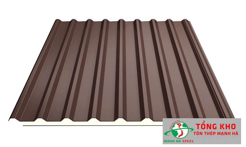 Tôn sóng vuông màu socola