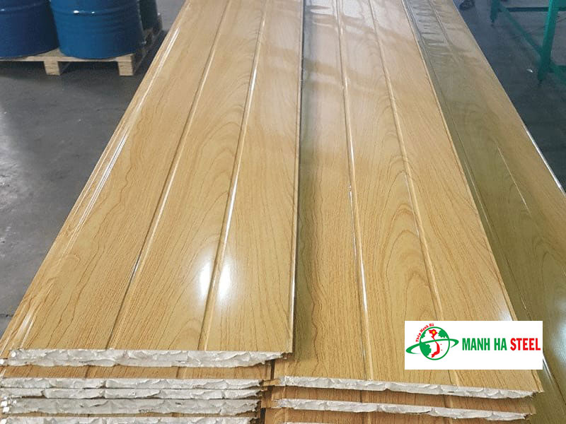 Tôn xốp giả gỗ 1 lớp