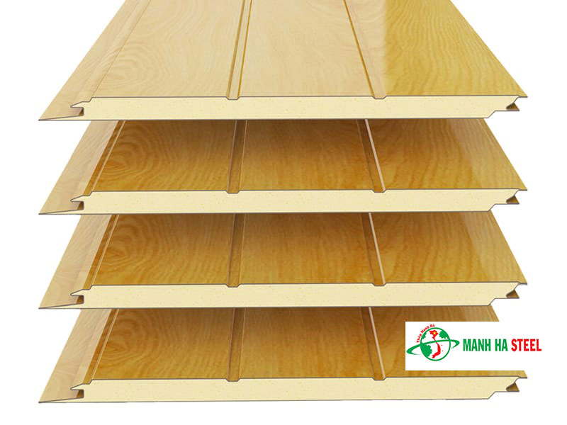 Tôn xốp giả gỗ 3 lớp