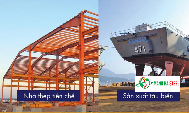 Ứng dụng sắt hình An Khánh làm nhà thép tiền chế, đóng tàu