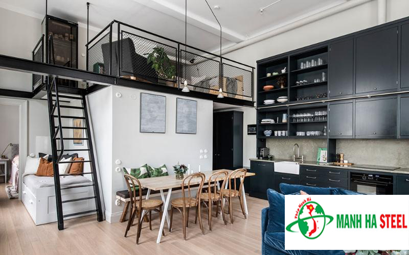 Thép hình I150 dùng làm khung gác lửng