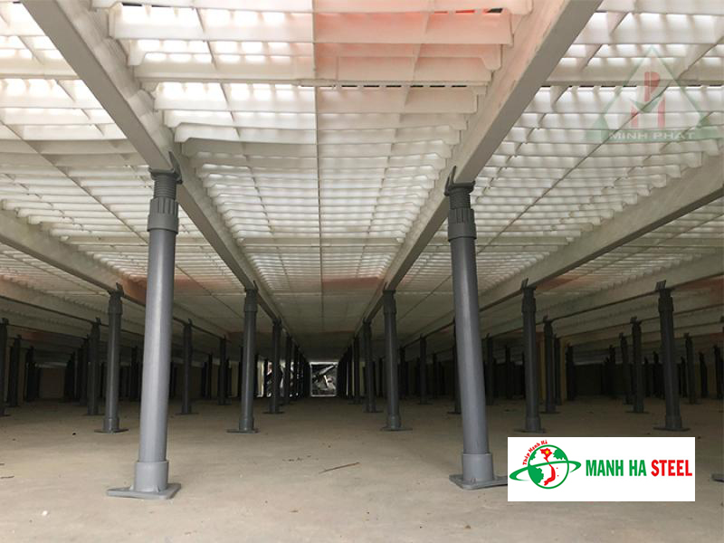 Thép hình U160 dùng làm khung sàn nhà xưởng quy mô nhỏ