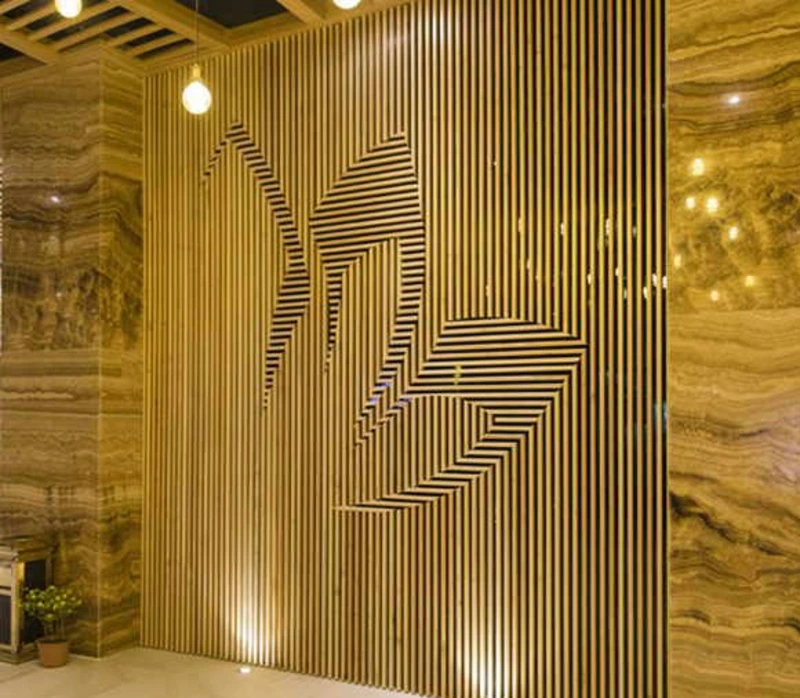 Vách Ngăn Inox Mạ Vàng