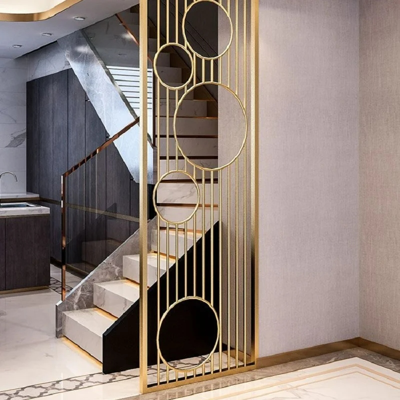 Vách Ngăn Inox Mạ Vàng