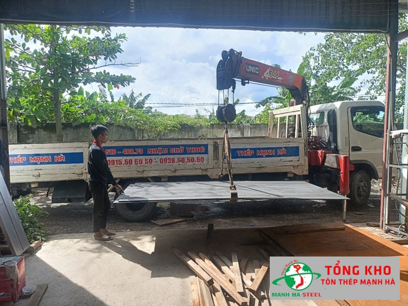Vận chuyển thép tấm Formosa tận công trình TPHCM, miền Nam