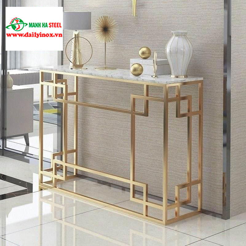 Bàn Console Inox Mạ Vàng